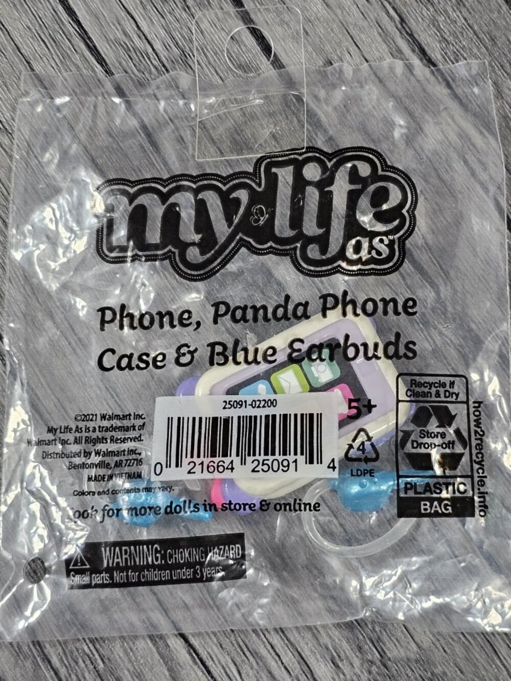MY LIFE Doll Panda Headphones And Phone Ear Bud With Case NIB Accessories - Picture 5 of 5